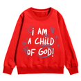 thumbnail image 4 of ChaoLingNeng Girls Hoodies Size 14-16,Girl's Graphic Prints Sweatshirt Crewneck Long Sleeve Cute Drop Shoulder Pullover Tops,3-4 Years, 4 of 5