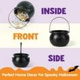 thumbnail image 2 of Joyfy 1 Pack Halloween Cauldron with Handle,Large Halloween Candy Bucket Basket Candy Bowl Halloween Bucket Plastic Cauldron Trick or Treat Bucket, 2 of 8