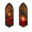 Crow, variant on Butterfly Wall Candle Sconces Set of 2, Gothic Moth Cathedral Window Decor