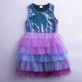 thumbnail image 7 of Esaierr Kids Baby Girls Summer Dresses Skirt Baby Girls Spring Fall Short Sleeve Dress Casual Little Girls Crewneck Pullover Dress Length Fancy Tutu Tulle Dress Clothes for 3-8Years Old, 7 of 7