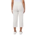 thumbnail image 2 of 32 DEGREES Womens Pull On Knit Capri (Heather white, XL), 2 of 2
