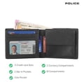 thumbnail image 4 of POLICE  BerryBlack Men's 100% Genuine Leather Over Flap Coin Wallet, 4 of 5