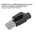 thumbnail image 3 of Connecteur RJ45 Type Assemblage Cat5e, Connecteur RJ45 Type Assemblage 10 Ensembles de Fiches Modulaires 8 Cœurs pour Câblage de Salle de Machine, 3 of 7