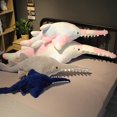 thumbnail image 2 of 55/95/140CM Kawaii Stuffed Big Teeth Shark Doll Soft Simulation Cute Megalodon Plush Toys Kids Children Animal Pillow GiftsColorful140cm Deng Xun unisex, 2 of 2