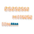 thumbnail image 4 of Fake Nails HREJHDS Fall Maple Leaf Short Square 24 unidades con pegamento, 4 of 7