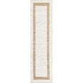 thumbnail image 3 of Unique Loom Chindi Jute Collection Area Rug (2' 7" x 10' Runner White and Natural/Natural), 3 of 13