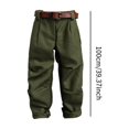 thumbnail image 4 of 1/12 pantalones de muñecas y cinturón para accesorios de figuras de acción masculina de 6 pulgadas Pantalón verde, 4 of 9