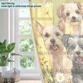 thumbnail image 4 of Yayeee Window Curtains Light Filtering 63"x42" Grommet Panel Pair Home Living Room Decor, Floral Dogs, 4 of 7