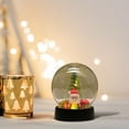thumbnail image 5 of Christmas Snow Globes, Lighted Decorations Snow Globes Lantern, Santa Christmas Table Decorations LED Crackle Glass Ball for Living Room Fireplace Tabletop,Home Décor & Gift, 5 of 8