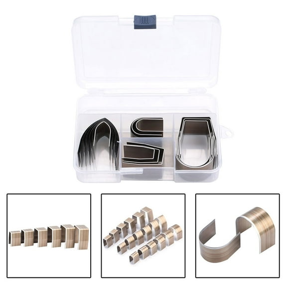 Leather Punch Set,18Pcs Alloy Steel Leather Cutting Dies Universal Leather Craft Embossing Punch Set Kit DIY Leather Punching Tools Hollow Punch Cutter Tool