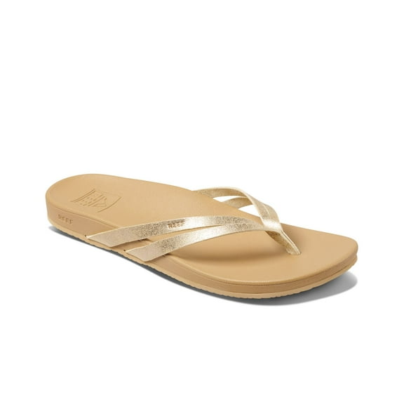 Reef Women's Sandals Cushion Spring Joy Flip Flops, Champagne, 5