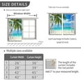 thumbnail image 6 of Ocean Beach Palm Trees Kitchen Curtains Summer Tropical Island Bedroom Window Treatments Nature Landscape Scenic Nature Bedroom Living Room Drapes Fabric 2 Panels 26x36 Inch, 6 of 6