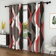 thumbnail image 5 of Lfeey Extra Long Blackout Curtains for Kitchen Windows 52x96 inch, Red, Room Darkening Panels 2 Pcs, 5 of 7