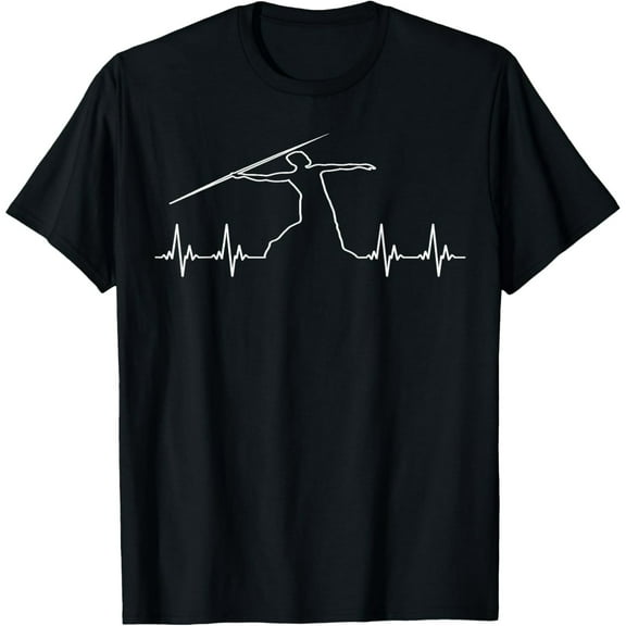 Heartbeat Javelin Throwing Track and Field Throw T-Shirt