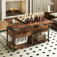 thumbnail image 6 of MONVANE 40" Lift Top Coffee Table with Storage for Living Room, Rustic Brown, 6 of 11