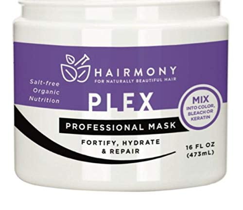 Hairmony Plex Professional Hair Fortifying and Repair Mask 16 Fl oz - Mascara reparadora para el cabello