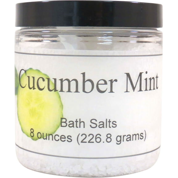 Cucumber Mint Bath Salts by Eclectic Lady, 8 ounces
