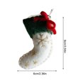 thumbnail image 3 of Moyic Colgante de pared decoración de árbol de Navidad colgador de puerta fieltro cálido chico juguete fiesta accesorios ventana adornos artesanía Kits de decoración para fiestas Media blanca Moyic HA069395-03, 3 of 4