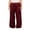 Red, variant on Niusricy Women's Satin Solid Long Pants Elegant Wide-leg Pants Elastic Drawstring Waist Loose Trousers Fashion Casual Bottom Pants for All Seasons