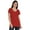 Red, variant on Inkmeso Inkmeso Womens Scoop-Neck T-shirt Short Sleeve Summer Basic Tee