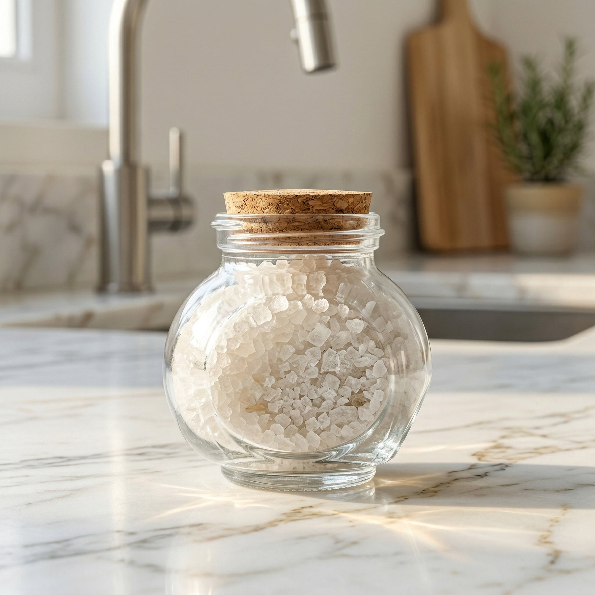 Unique Bargains Large Glass Storage Jars with Cork Lids and Jute Twine Tags Round 2.4"L x 2.4"W x 3.1"H
