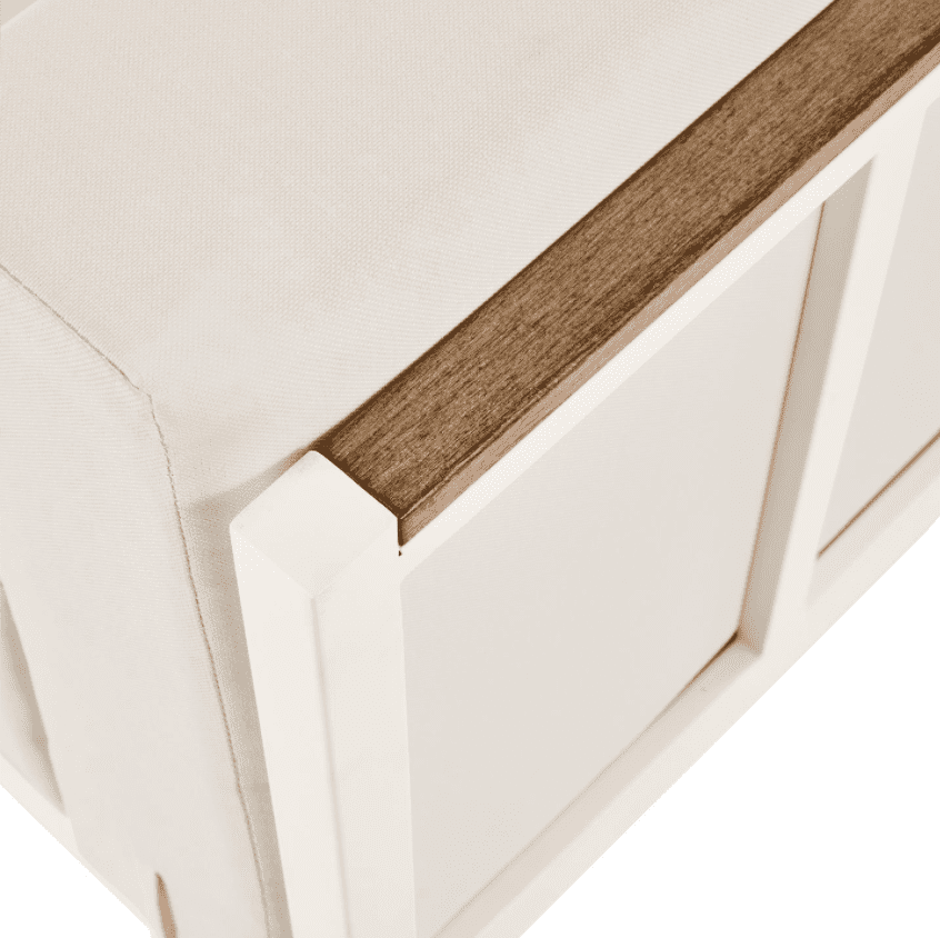 Better Homes & Gardens Marlow Outdoor 2pc Patio Sectional, White