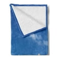 thumbnail image 2 of Landscape Soft Flannel Fleece Throw Blanket, Maldives Dock Clear Waters Tropical Nature Polynesian Design, Cozy Plush for Indoor and Outdoor Use, 70" x 90", Turquoise Azure Blue, by Ambesonne, 2 of 5