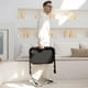 thumbnail image 2 of Mesa Plegable Rectangular Ajustable con Soporte para Tazas, Negro, 20.8"W x 14.7"D 19.21"H/23.82"H/25.79"H/27.8"H, Ahorro de Espacio, Alma, para Hogar u Oficina, 2 of 9