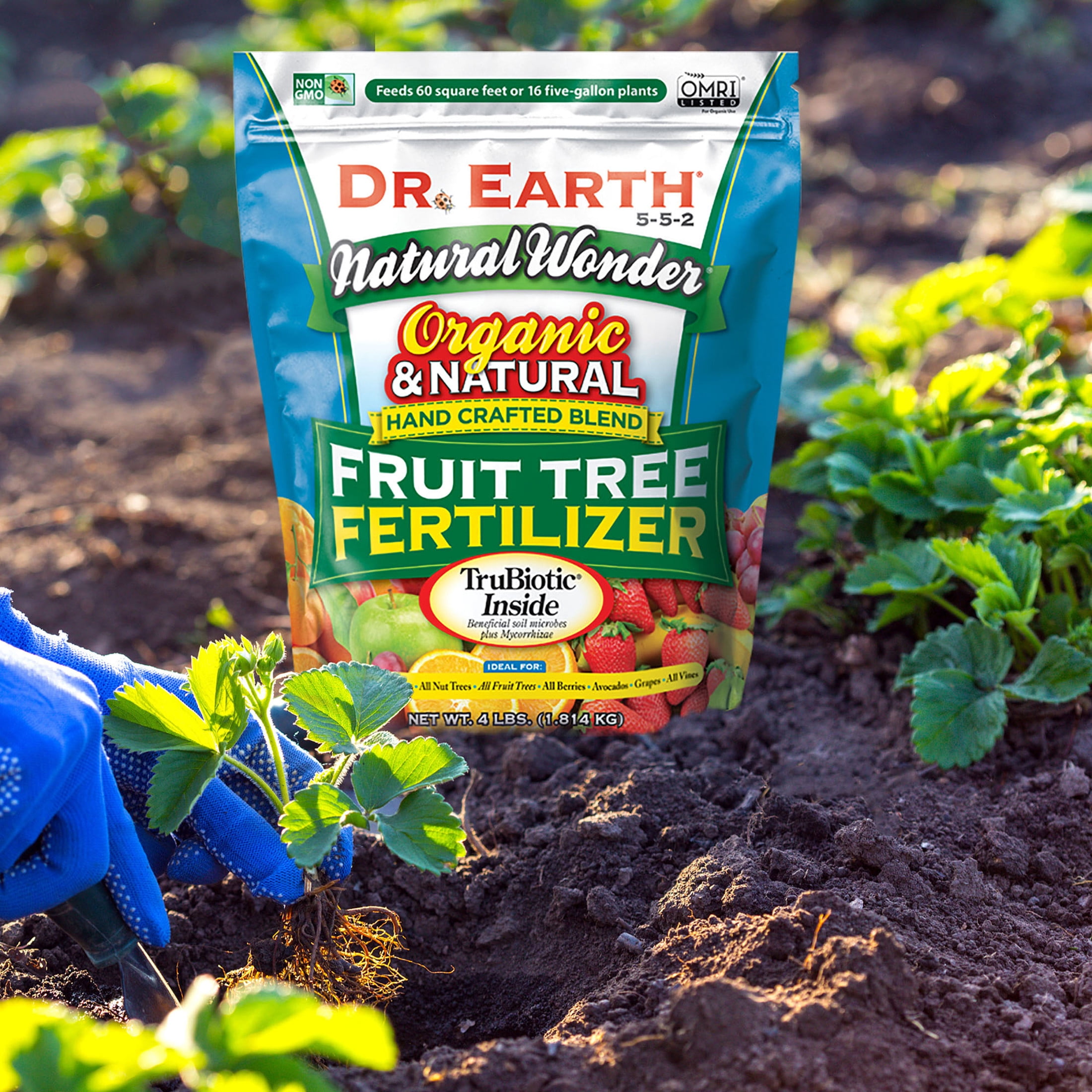 Dr. Earth Natural Wonder Premium Fruit Tree Fertilizer 5-5-2, 4 lb.