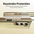 thumbnail image 3 of Dteck Case for Samsung Galaxy Z Fold 6,Luxury Leather Built-in Screen Protector Case Shockproof Electroplated Hard PC Bumper Cover for Galaxy Z Fold 6 5G,Gold, 3 of 12