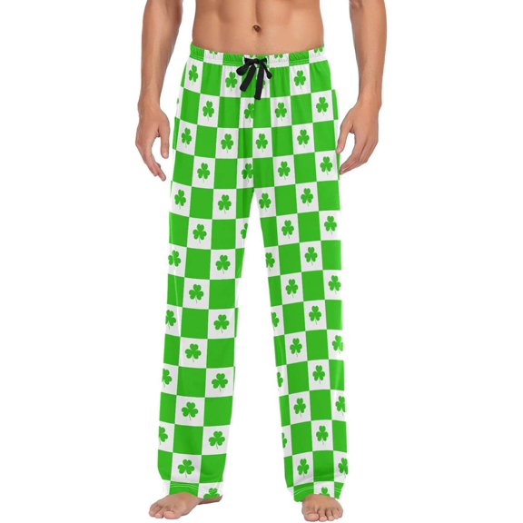 GZHJMY St. Patrick's Day Pajama Pants for Men, Lounge Pants Lightweight Men Pajama Bottoms with Drawstring Pockets, Christmas New Year Birthday Gifts, XX-Large