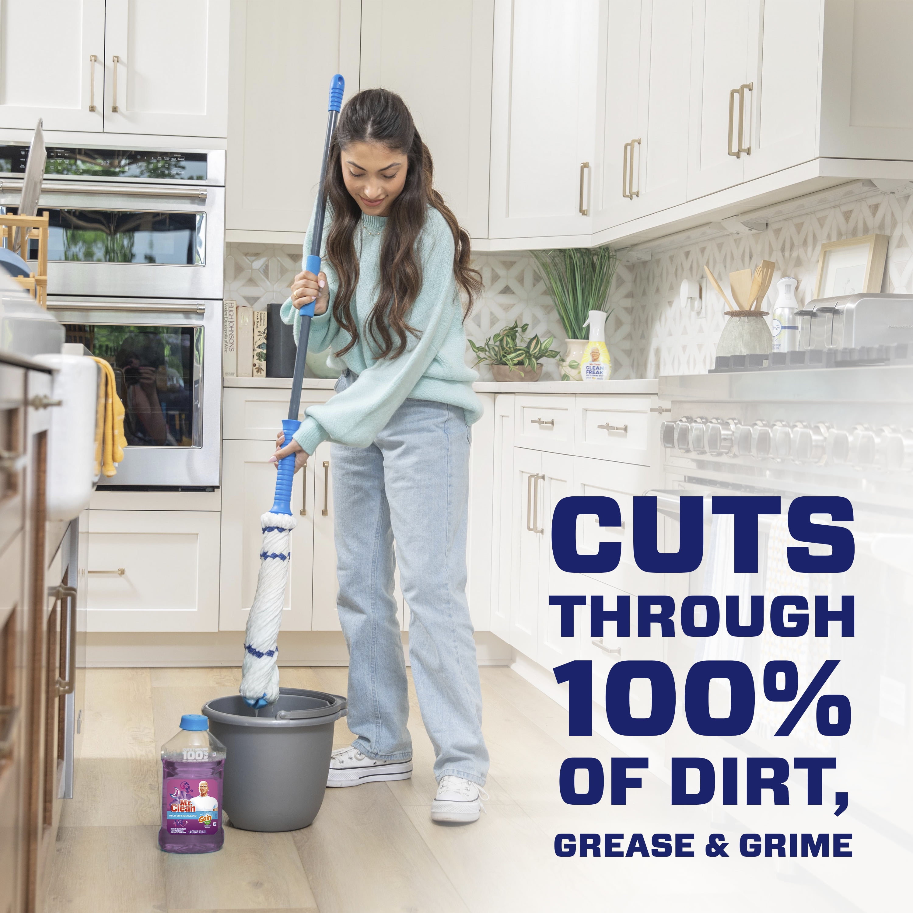 Mr. Clean with Gain Moonlight Breeze Scent Multi-Surface Cleaner, 45 fl oz