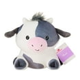 thumbnail image 4 of Medium Round Cow Plush, Black and White, 8", Valentine's Day by Way To Celebrate, 4 of 7