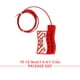 thumbnail image 5 of Cerradura de cable de acero Válvula de acero inoxidable Cable de seguridad Cerradura de puerta de entrada sin llave roja Caja fuerte universal Productos antirrobo 3 paquetes Monstrate TO001463-00B, 5 of 5
