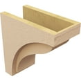 thumbnail image 5 of 6"W x 12"D x 12"H Classic Helena Rough Cedar Woodgrain TimberThane Corbel, Primed Tan, 5 of 6
