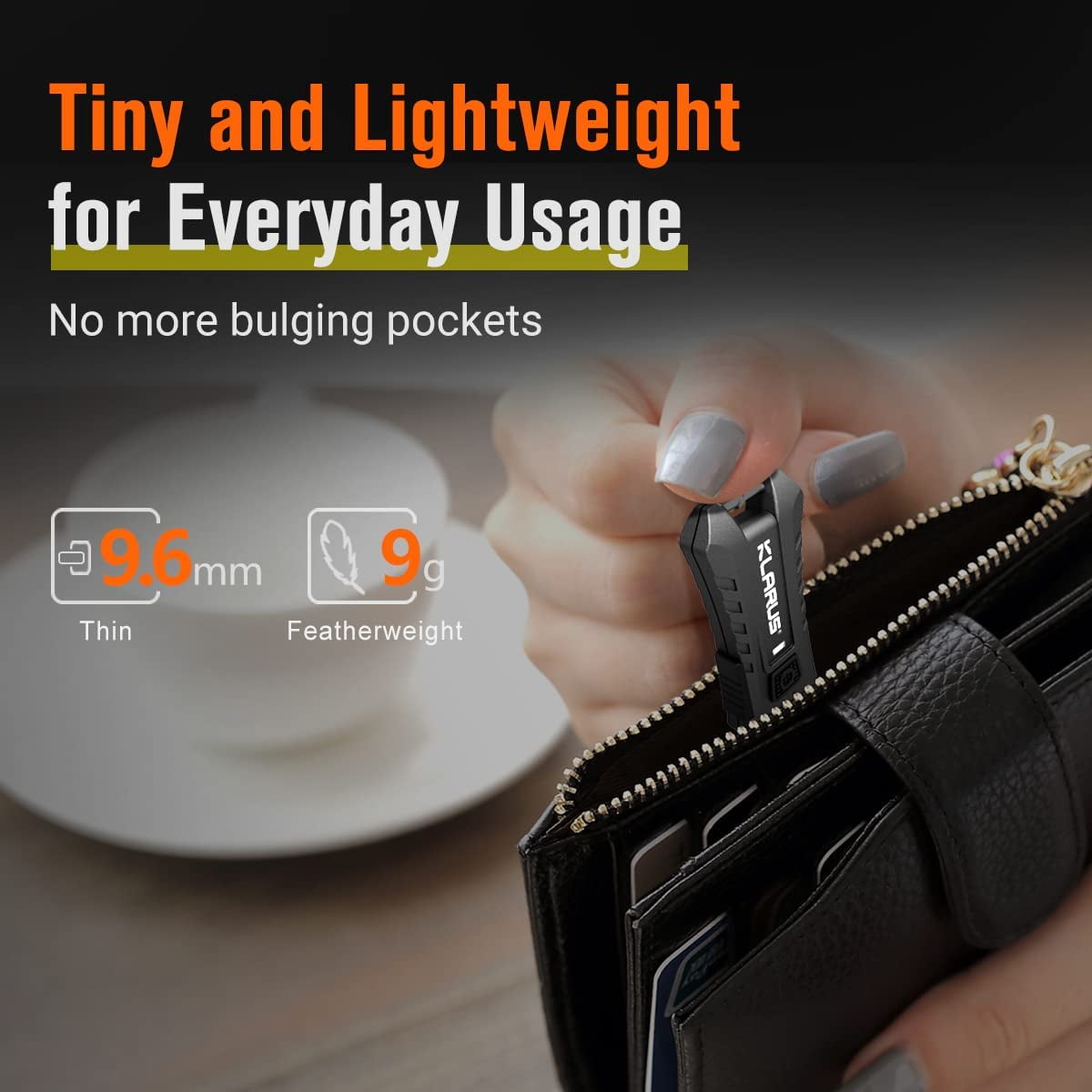 Mi2 Rechargeable Mini Keychain Flashlight, 40 Lumens Lightweight Pocket  Keylight Torch, Powered by Built-in Battery