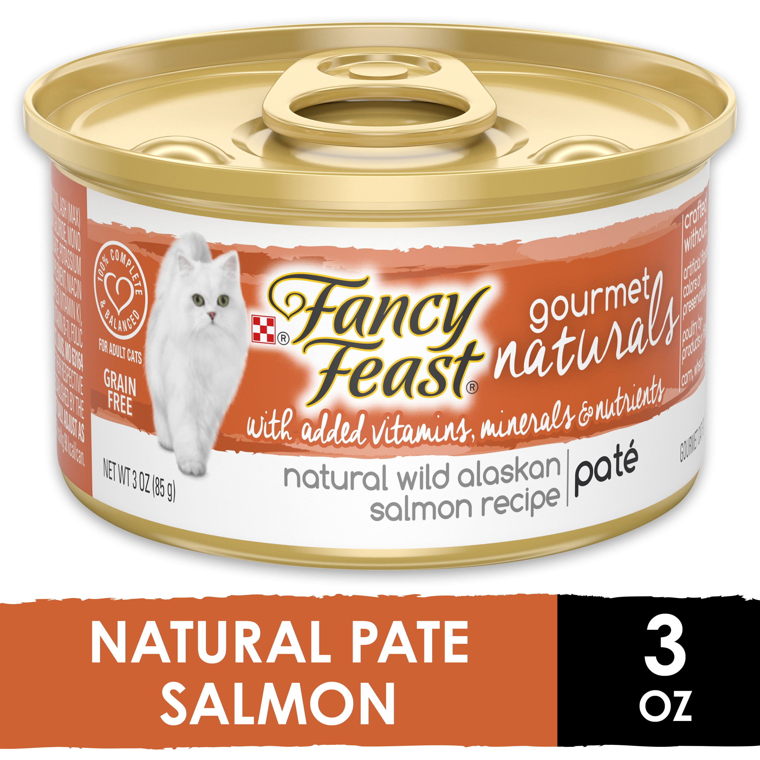 Fancy Feast Grain Free, Natural Pate Wet Cat Food, Gourmet Naturals