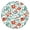 93, variant on Floral Patterned Round Tablecloth with Elastic Edge, Ideal for Daily Meals, Parties or Picnics, Fits 44-52 Inch Tabletop