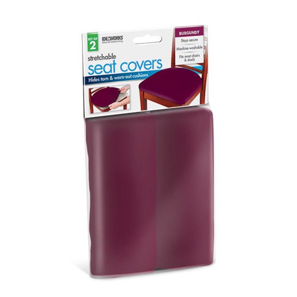 Housse de Siège Extensible Antidérapante - s'Adapte aux Chaises de Bureau Salle à Manger Patio Tabourets de Bar Bord Élastique Lavable Couleur Unie - Kaki