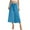 Light blue, variant on Audhol Womens Capri Pants, Flowy Linen Pants Women Wide Leg Tie Knot Pants Loose Beach Pants High Waisted Trousers with Pockets Wide Leg Capri Pants for Women Light Blue S