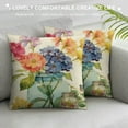 thumbnail image 3 of Creowell  Decorative Throw Pillow Covers Watercolor Flower Pillow Covers Floral Decorative Pillows for Couch Living Room Patio Farmhouse Outdoor Decor, 3 of 5