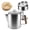 Silver, variant on Jetcloudlive Stainless Steel Coffee Percolator 6-Cup Camping Coffee Pot with Glass Knob Portable Percolator Coffee Pot for Campfire or Stove Top Coffee Making
