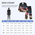 thumbnail image 4 of Fotbe Abstract Peacock Painting Pattern Long Sleeve Pajama Set for Men,Sleepwear Set,2-piece Loungewear Set,Soft PJs Comfy Nightwear with Pockets-XX-Large, 4 of 7