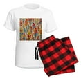 thumbnail image 5 of CafePress - All The Colours Of Fall Pajamas - Women's Short Sleeve Print T-Shirt and Pants Light Cotton Pajama Set, 5 of 7