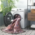 thumbnail image 3 of SAFAVIEH Tucson Julia Oriental Machine Washable Runner Rug, Red/Beige, 2'6" x 10', 3 of 12