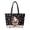 Black Candy Cane Santa, variant on Pzuqiu Vintage Christmas Stocking Quilted Tote Bag, Multiple Compartments Large Capacity Shoulder Handbag for Holiday Shopping, Travel, Grocery, Daily Use & Reusable