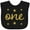 AB-Black, variant on Inktastic 1st Birthday One Gold Boys or Girls Baby Bib