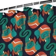 thumbnail image 4 of Elephant Paisley Shower Curtain 72" x 84" Fade-Resistant Polyester Machine Washable Bathroom Decor, 4 of 5