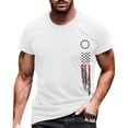 thumbnail image 3 of Men 4th Of July Independence Day Print Short Sleeve Round Neck Tennis T Shirt Floral Fashion Trend Bottoming Soft Casual Tee, 3 of 4