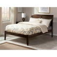 thumbnail image 2 of Leo & Lacey Solid Wood Full Platform Bed with Built-In Charger in Walnut, 2 of 8
